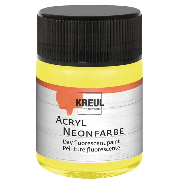 Produktbild: KREUL Acryl Neonfarbe neongelb 50ml
