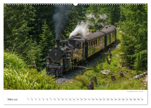 Produktbild: Dampfbahn Furka 2026 (hochwertiger Premium Wandkalender 2026 DIN A2 quer), Kunstdruck in Hochglanz