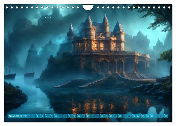 Produktbild: Visionen aus Atlantis (Wandkalender 2026 DIN A4 quer), CALVENDO Monatskalender