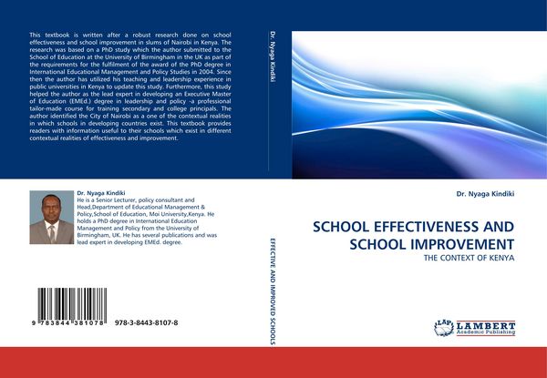 Produktbild: SCHOOL EFFECTIVENESS AND SCHOOL IMPROVEMENT