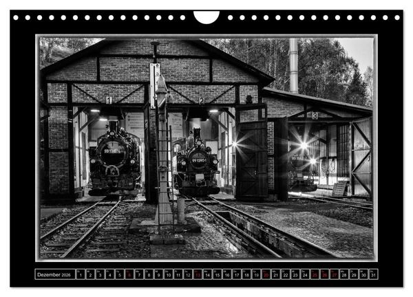 Produktbild: Unter Dampf - Mit der Pre&szlig;nitztalbahn durchs Erzgebirge (Wandkalender 2026 DIN A4 quer), CALVENDO Monatskalender