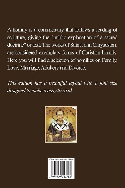 Produktbild: Selected Homilies on Family, Love, Marriage, Adultery and Divorce