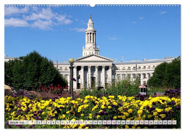 Produktbild: Denver Stadtansichten (Wandkalender 2026 DIN A2 quer), CALVENDO Monatskalender