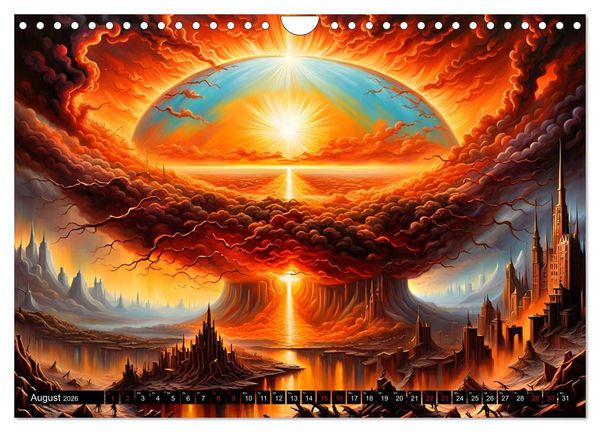 Produktbild: Zukunftsvisionen Wenn die Sonne zum Feind wird (Wandkalender 2026 DIN A4 quer), CALVENDO Monatskalender