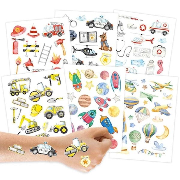 Produktbild: 100 Kinder-Tattoos 'Berufe'