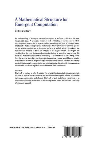 Produktbild: A Mathematical Structure for Emergent Computation