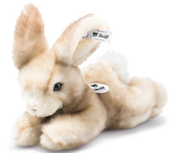 Produktbild: Steiff 079986 - Schnucki Hase, liegend, beige, Pl&uuml;sch, 24 cm