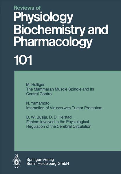 Produktbild: Reviews of Physiology, Biochemistry and Pharmacology