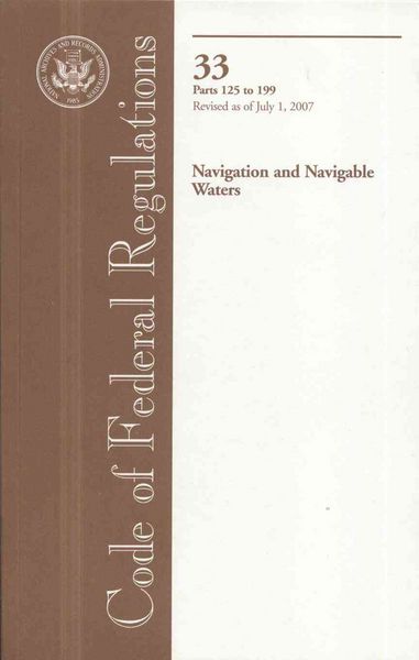 Produktbild: Navigation and Navigable Waters: Parts 125 to 199