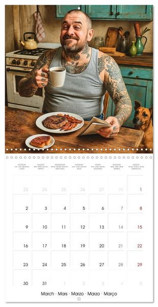 Produktbild: The Great Man Calendar. A year full of male chaos. (Wall Calendar 2026 12 &times; 12 Inch) CALVENDO 12 Month Wall Calendar