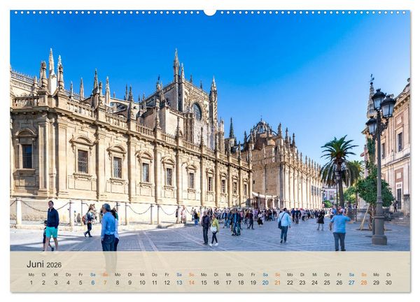 Produktbild: Sevilla - die andalusische Hauptstadt (Wandkalender 2026 DIN A2 quer), CALVENDO Monatskalender