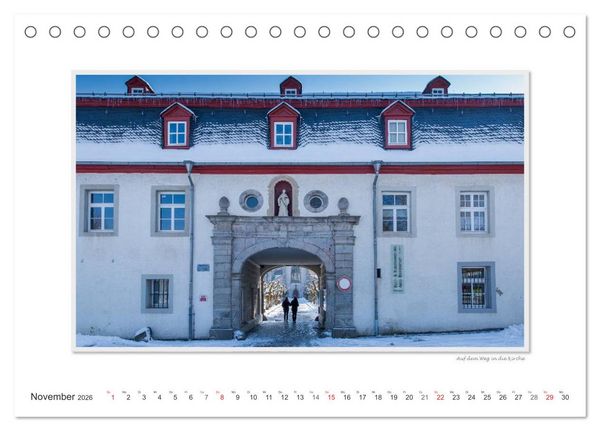 Produktbild: Emotionale Momente: Abtei Marienstatt im Westerwald (Tischkalender 2026 DIN A5 quer), CALVENDO Monatskalender