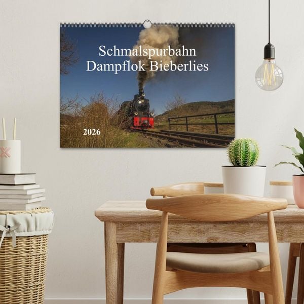Produktbild: Schmalspurbahn Dampflok Bieberlies (Wandkalender 2026 DIN A3 quer), CALVENDO Monatskalender