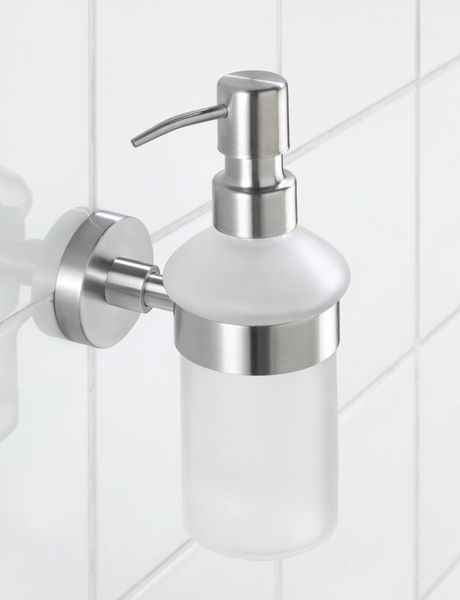 Produktbild: Seifenspender Mod. Bosio Edelstahl matt, Fassungsverm&ouml;gen ca. 200 ml