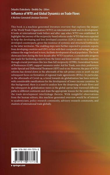 Produktbild: Influence of WTO and Global Dynamics on Trade Flows