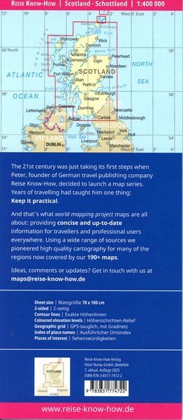 Produktbild: Reise Know-How Landkarte Schottland / Scotland (1:400.000)