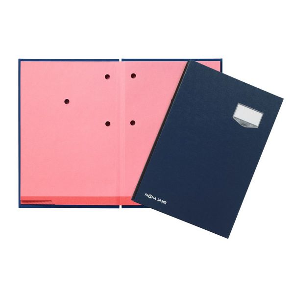 Produktbild: PAGNA Unterschriftenmappe de Luxe 24202-02 20F&auml;cher Pappe blau