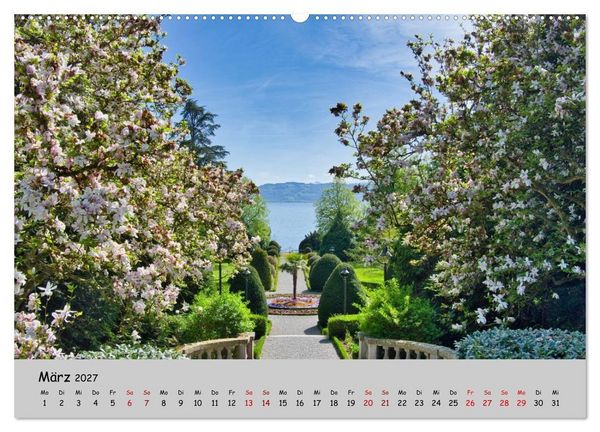 Produktbild: Lindau am Bodensee - Zwischen Himmel und See (hochwertiger Premium Wandkalender 2027 DIN A2 quer), Kunstdruck in Hochglanz