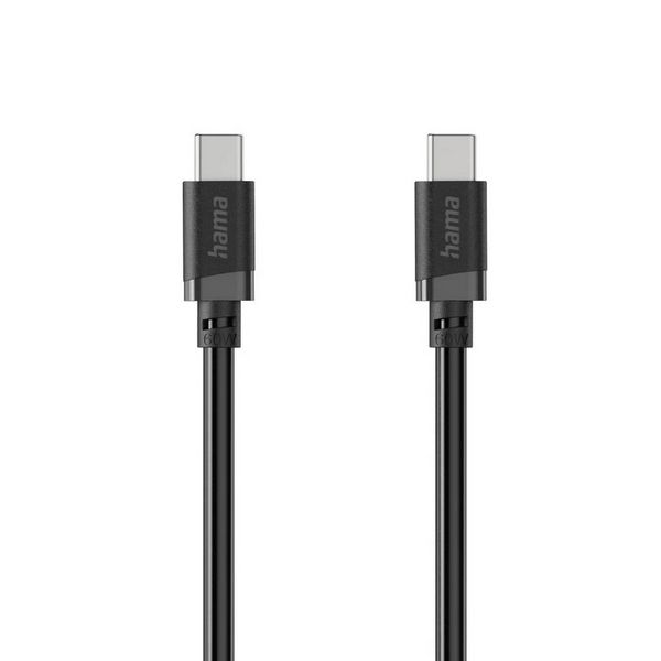 Produktbild: Hama USB-Ladekabel USB 2.0 USB-C&reg; Stecker 1m Schwarz 00201806