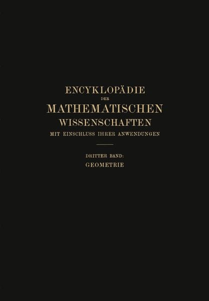 Produktbild: Encyklop&auml;die der Mathematischen Wissenschaften mit Einschluss ihrer Anwendungen