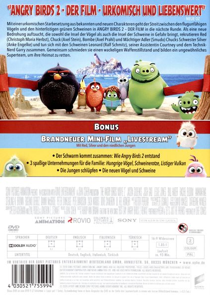 Angry Birds 2 - Der Film' von 'Thurop Van Orman' - 'DVD