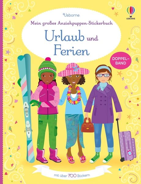 Mein großes Anziehpuppen-Stickerbuch: Urlaub und Ferien, Taschenbuch von Fiona Watt,Lucy Bowman, Usborne, 978-1-78232-407-2