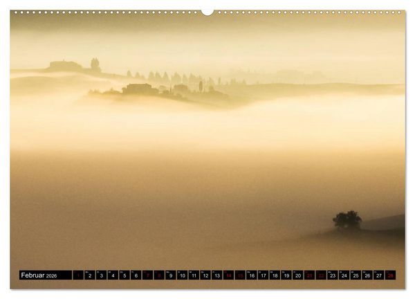 Produktbild: Toskana - Inseln im Nebel (Wandkalender 2026 DIN A2 quer), CALVENDO Monatskalender