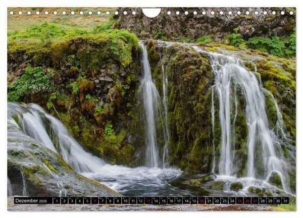 Produktbild: Wasserf&auml;lle Islands (Wandkalender 2026 DIN A4 quer), CALVENDO Monatskalender