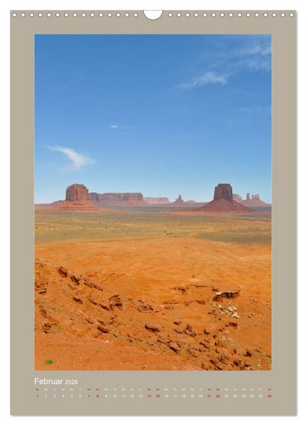 Produktbild: Erlebe mit mir das Monument Valley (Wandkalender 2026 DIN A3 hoch), CALVENDO Monatskalender