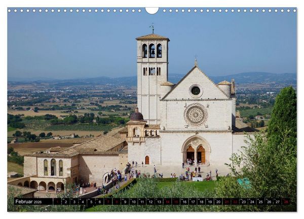 Produktbild: Assisi - Die Heimat des heiligen Franziskus und der heiligen Klara (Wandkalender 2026 DIN A3 quer), CALVENDO Monatskalender