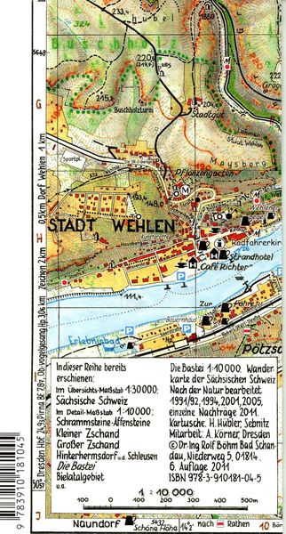 Produktbild: Die Bastei 1:10000