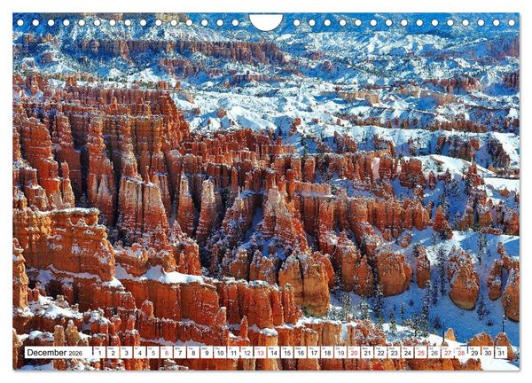 Produktbild: Spectacular Rock Formations in the Western US (Wall Calendar 2026 DIN A4 landscape), CALVENDO 12 Month Wall Calendar