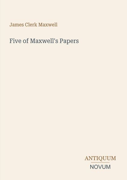 Produktbild: Five of Maxwell's Papers