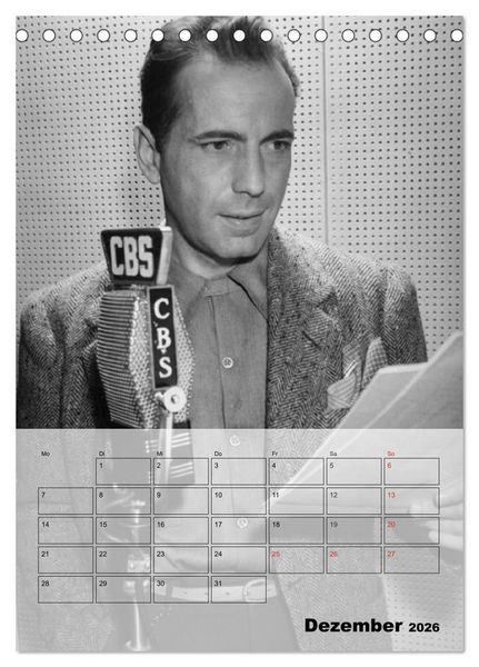 Produktbild: Filmstars - Legenden der goldenen Filmjahre (Tischkalender 2026 DIN A5 hoch), CALVENDO Monatskalender