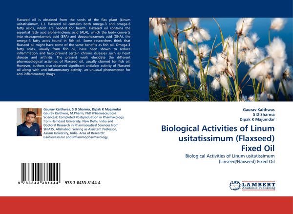 Produktbild: Biological Activities of Linum usitatissimum (Flaxseed) Fixed Oil
