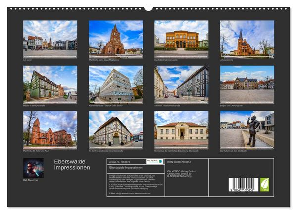 Produktbild: Eberswalde Impressionen (hochwertiger Premium Wandkalender 2026 DIN A2 quer), Kunstdruck in Hochglanz