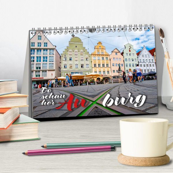 Produktbild: Da schau her &ndash; Auxburg (Tischkalender 2026 DIN A5 quer), CALVENDO Monatskalender