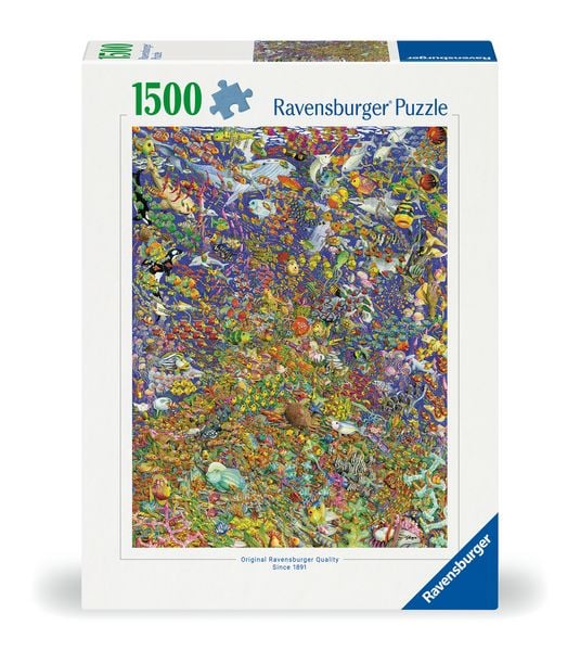 Produktbild: Erwachsenenpuzzle 1500 Teile - Viele bunte Fische