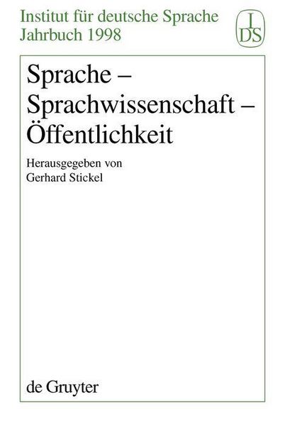 Produktbild: Sprache - Sprachwissenschaft - &Ouml;ffentlichkeit