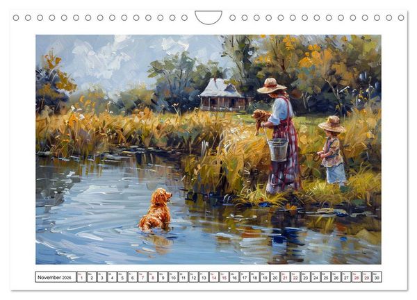 Produktbild: Facetten des alten Landlebens (Wandkalender 2026 DIN A4 quer), CALVENDO Monatskalender