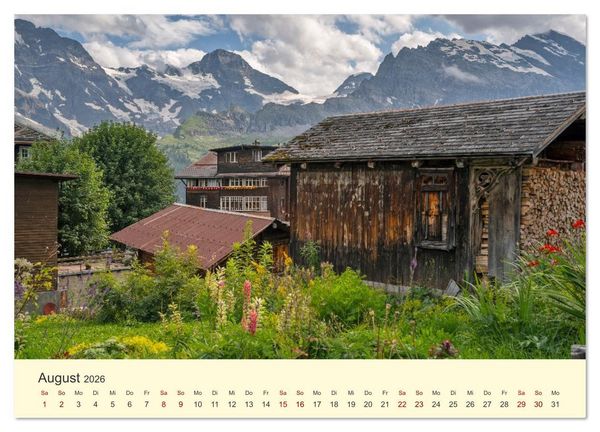 Produktbild: Schweiz - Die gr&uuml;ne Lunge Europas (hochwertiger Premium Wandkalender 2026 DIN A2 quer), Kunstdruck in Hochglanz