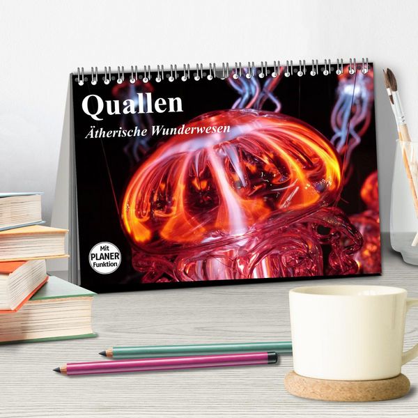 Produktbild: Quallen. &Auml;therische Wunderwesen (Tischkalender 2026 DIN A5 quer), CALVENDO Monatskalender