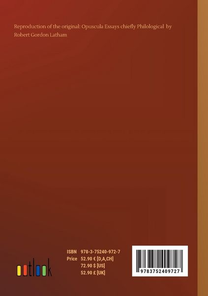 Produktbild: Opuscula Essays chiefly Philological