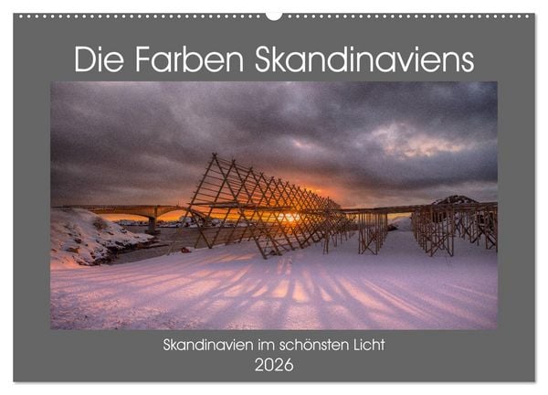 Produktbild: Die Farben Skandinaviens (Wandkalender 2026 DIN A2 quer), CALVENDO Monatskalender