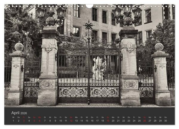 Produktbild: Dresden Schwarz Weiss 2026 (Wandkalender 2026 DIN A3 quer), CALVENDO Monatskalender
