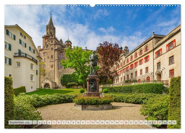 Produktbild: Sigmaringen Impressionen (hochwertiger Premium Wandkalender 2026 DIN A2 quer), Kunstdruck in Hochglanz