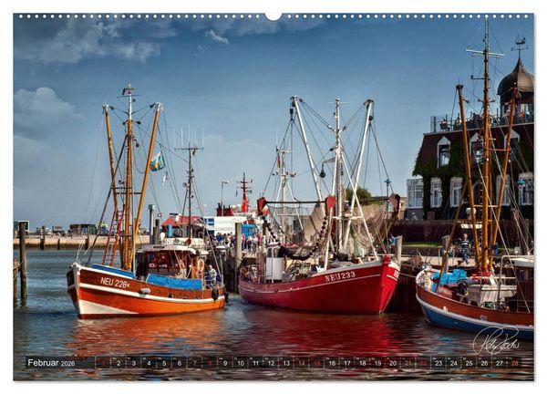 Produktbild: Ostfriesland, die alten H&auml;fen - Greetsiel, Neuharlingersiel, Carolinensiel (Wandkalender 2026 DIN A2 quer), CALVENDO Monatskalender