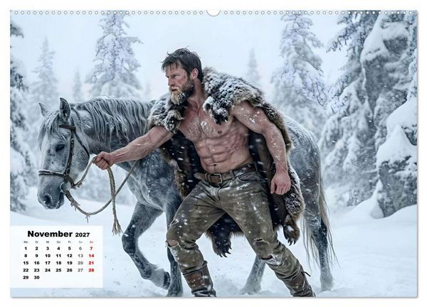 Produktbild: Echte Kerle &ndash; Wilder Westen (hochwertiger Premium Wandkalender 2027 DIN A2 quer), Kunstdruck in Hochglanz