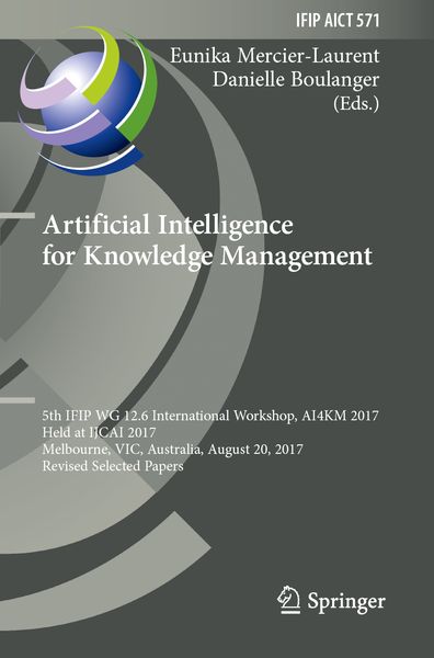 Produktbild: Artificial Intelligence for Knowledge Management