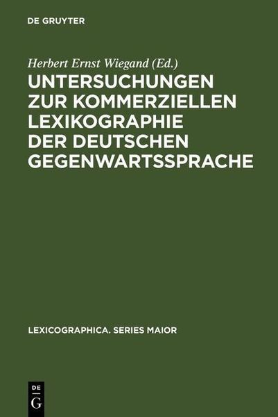 Produktbild: Untersuchungen zur kommerziellen Lexikographie der deutschen Gegenwartssprache. Band 2